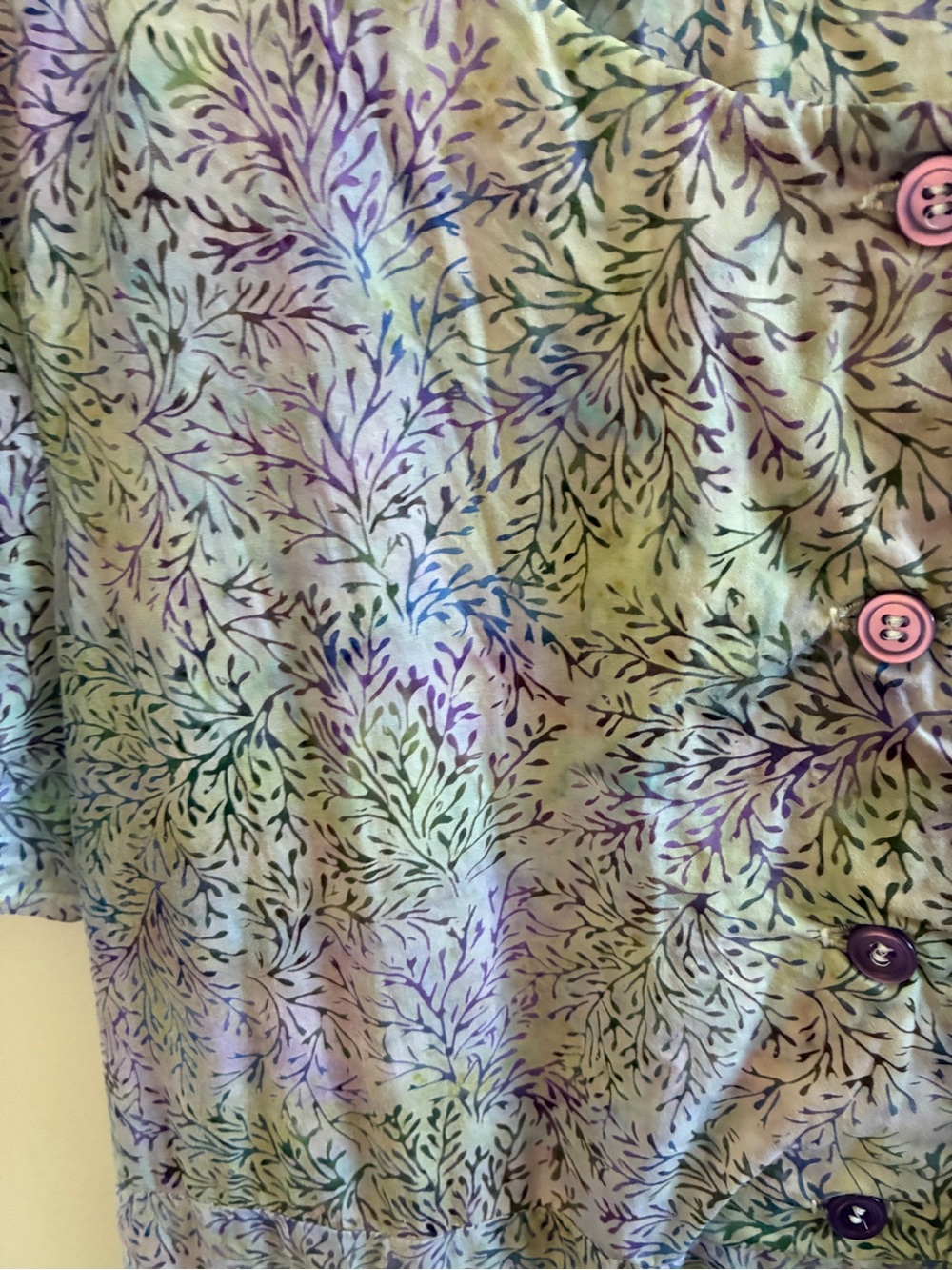 Women's Lavender Floral Short-Sleeve Maxi Dress - Picture 11 of 11
